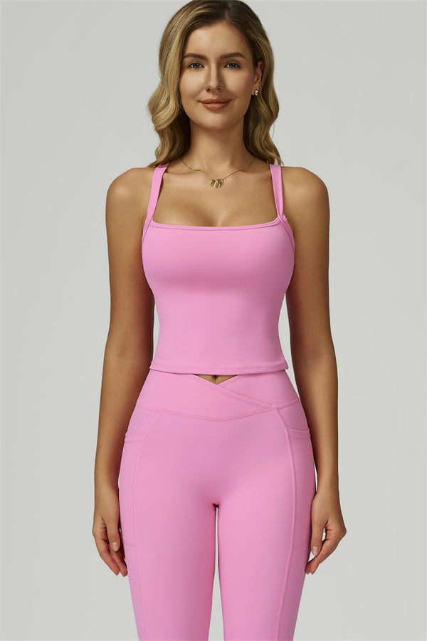 The Flourish Crop Tank Leggings 2-Piece Set