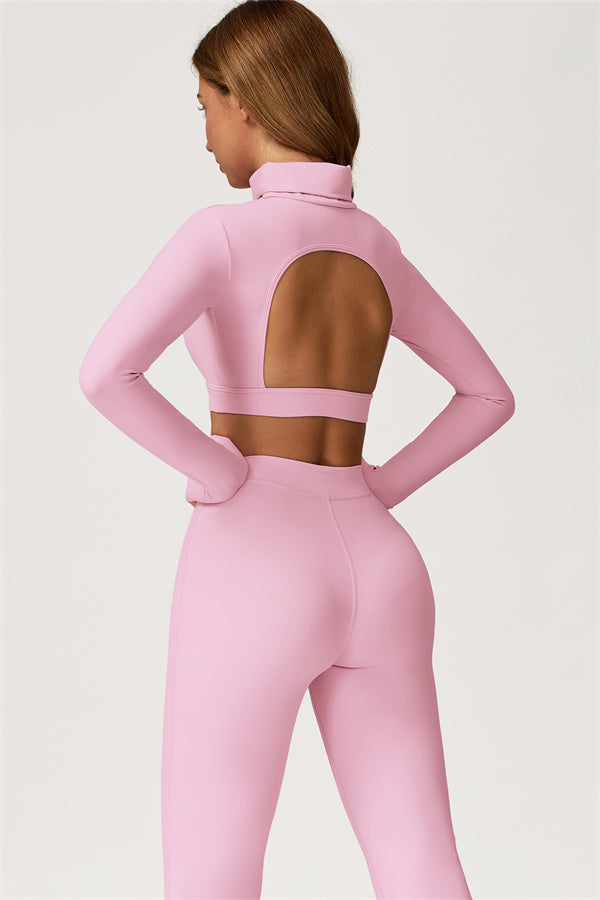 The Axis Crop Top Flared Leggings 2-Piece Set