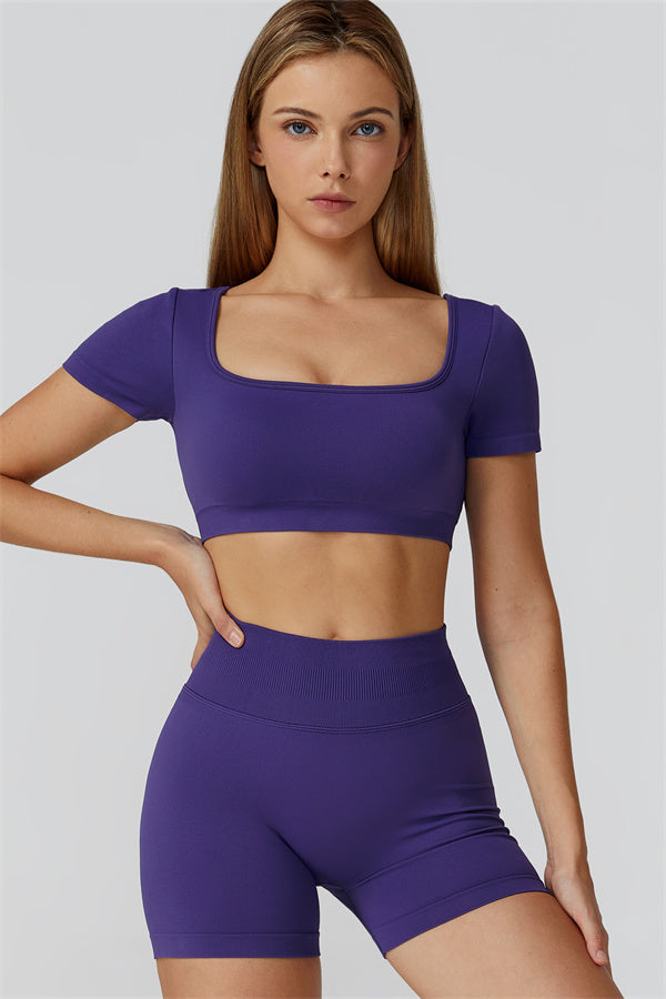 The Reign Crop Top Shorts 2-Piece Set