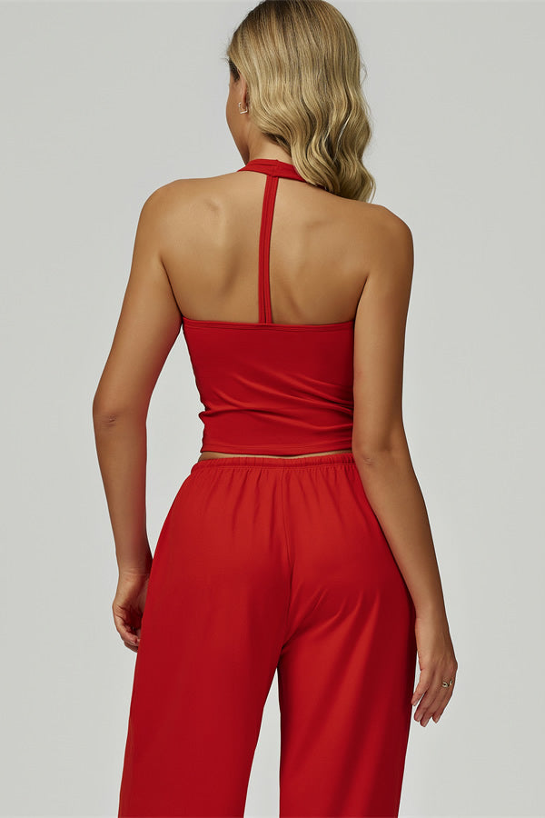 The Sprint Halter Tank Top Sweatpants 2-Piece Set