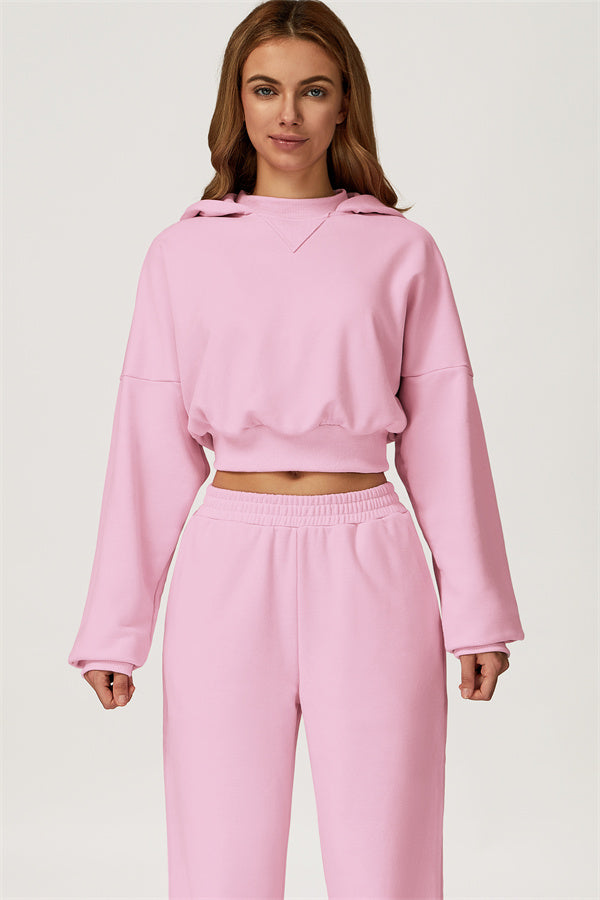 The Axis Crop Hoodie Pants 2-Piece Set