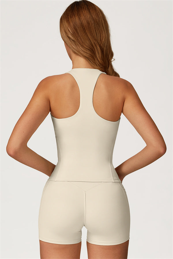 The Glacier Crop Tank Shorts 2-Piece Set