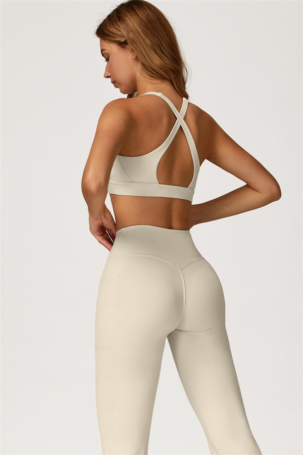 The Glacier Sports Bra Flared Leggings 2-Piece Set