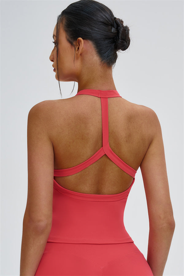 The Slate Y-Back Top