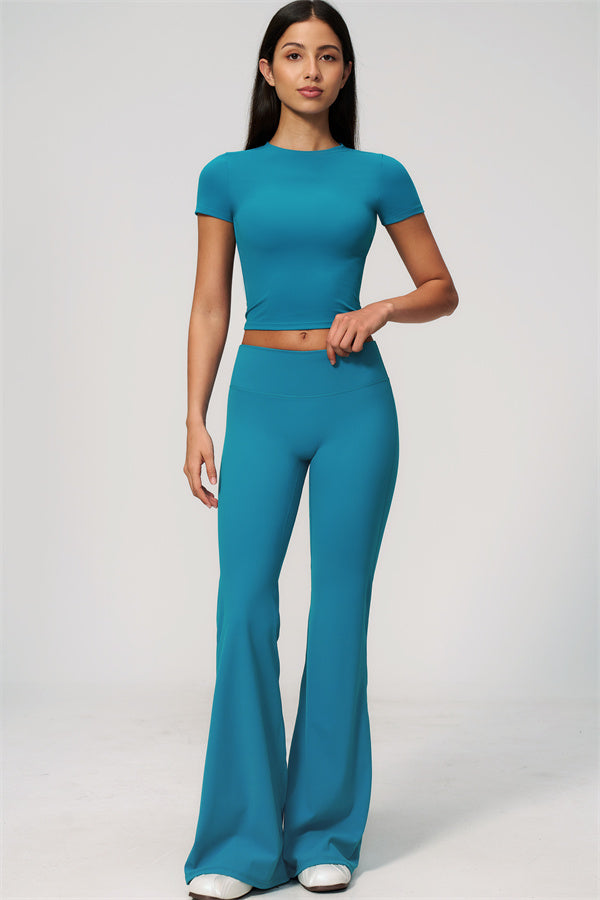 The Zura T-shirt Flared Leggings 2-Piece Set