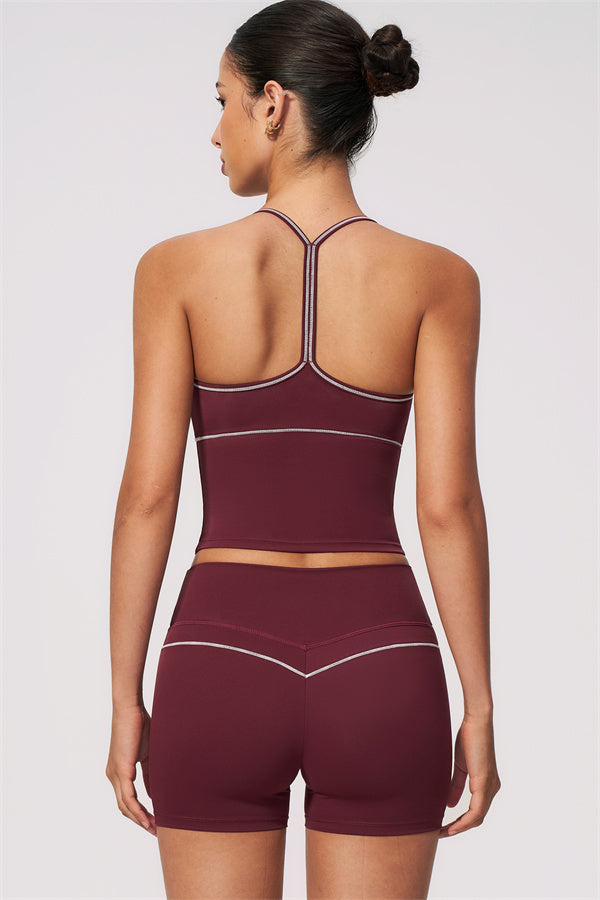 The RebelFit Tank Top Sculpt Shorts 2-Piece Set