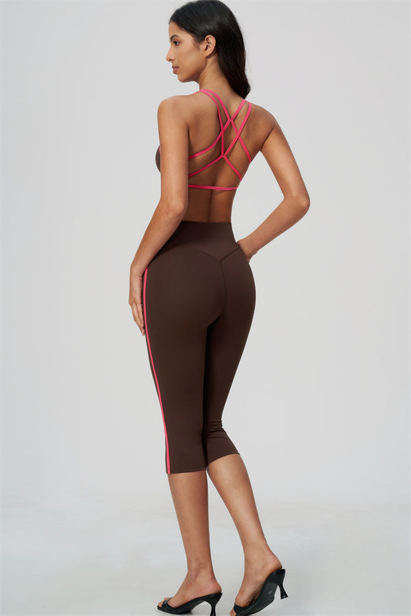 The Chisel Sports Bra Capri Leggings 2-Piece Set