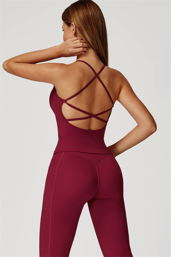 The Propel Crop Top Flared Leggings 2-Piece Set