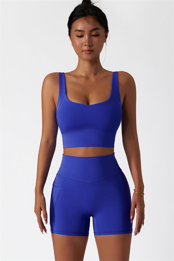 Aria Rose Sports Bra Shorts 2-Piece Set