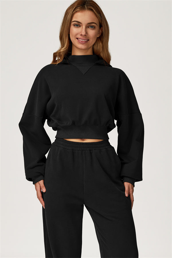 The Axis Crop Hoodie Pants 2-Piece Set
