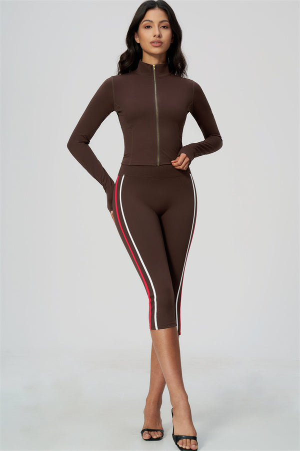 The Chisel Jacket Capri Leggings 2-Piece Set