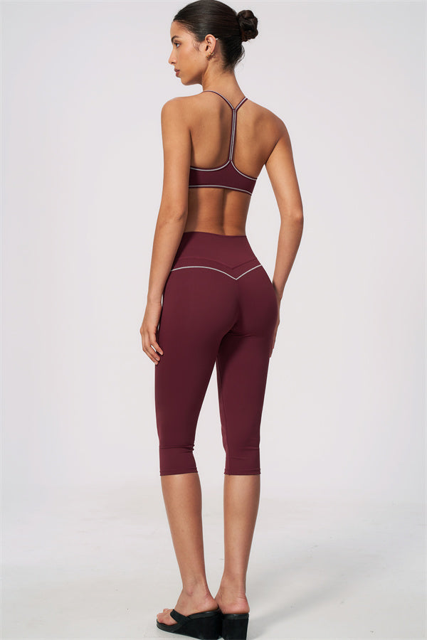 The RebelFit Sports Bra Capri Leggings 2-Piece Set