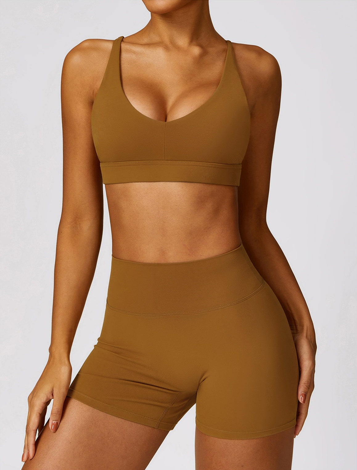 Selene Quinn Sports Bra Shorts 2-Piece Set