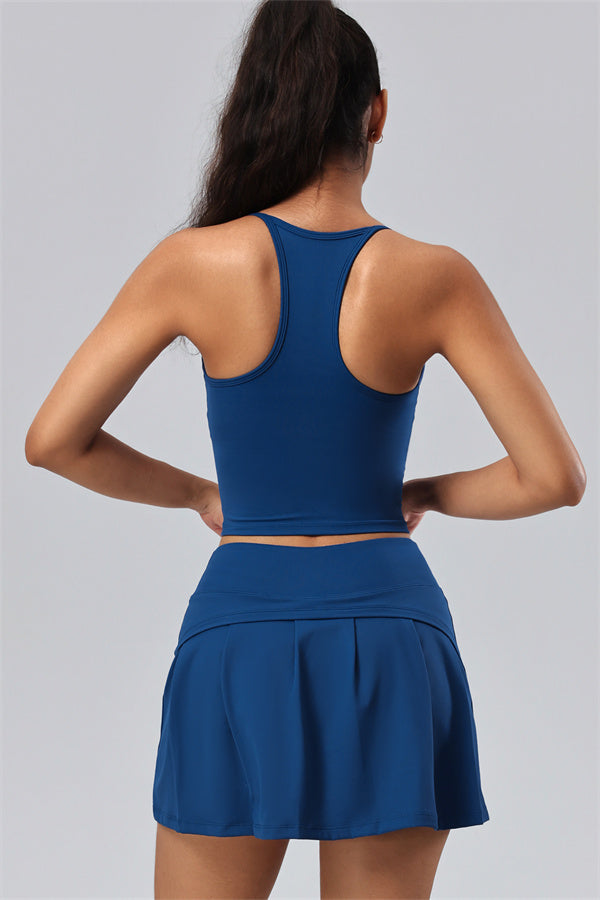 The Velora Crop Top Skirt 2-Piece Set