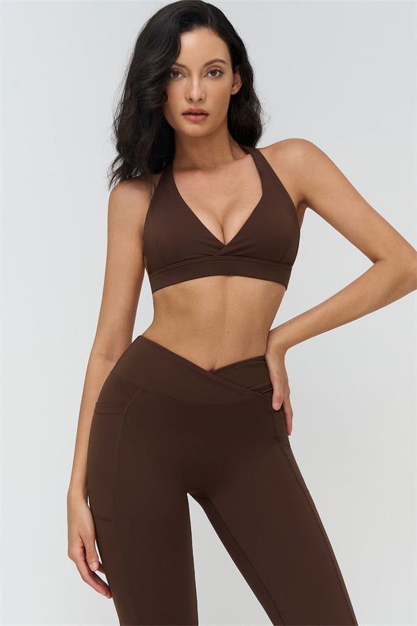 The BoldFit Sports Bra Flared Leggings 2-Piece Set