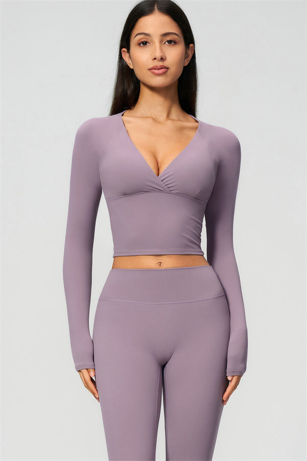The Lox Long Sleeve Crop top Leggings 2-Piece Set
