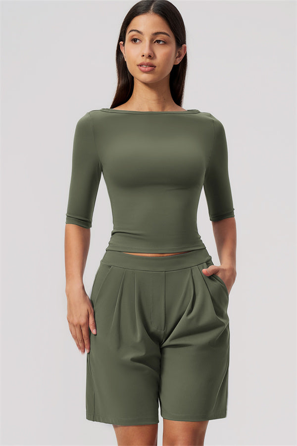 The Flow Motion Half-Sleeve T-Shirt Shorts 2-Piece Set