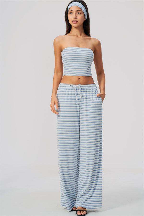 The Brilliance Tank Top Straight Leg Pants 2-Piece Set (Headband not included)
