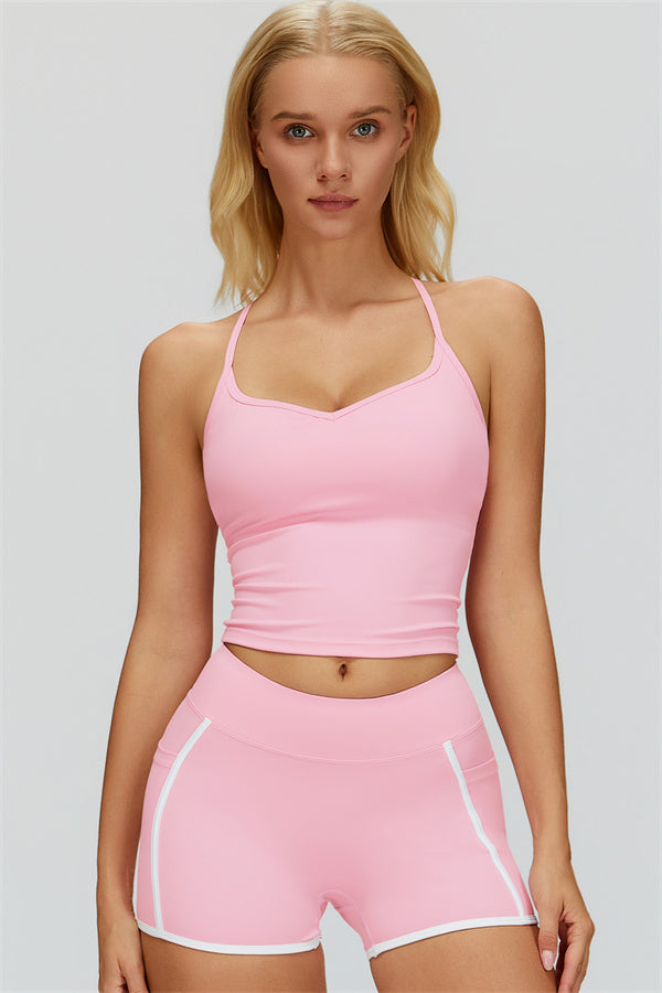 The Whisper Crop Top Shorts 2-Piece Set