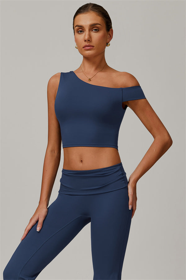 The Pearl Crop Top Flared Leggings 2-Piece Set