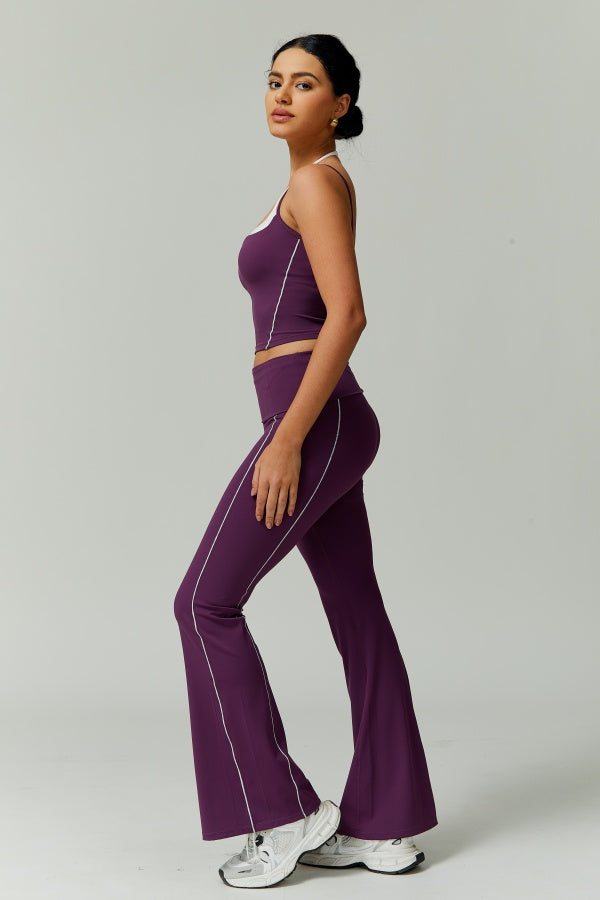 The Radiant Crop Top Flares 2-Piece Set