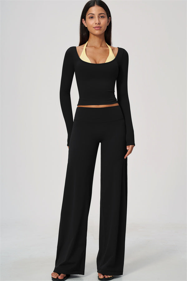 The Cascade Long Sleeve T-shirt Straight Leg Pants 2-Piece Set
