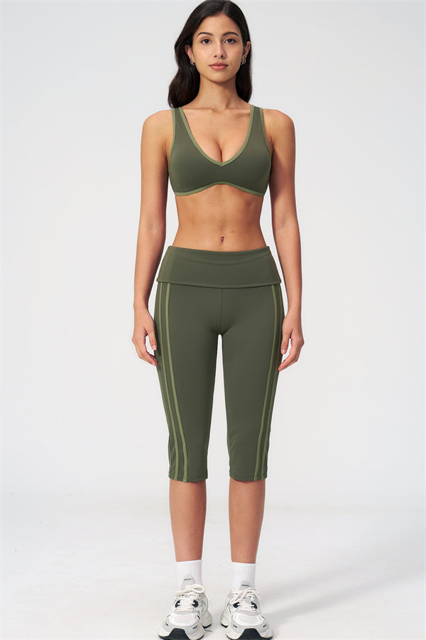 The Evoke Sports Bra Capri Leggings 2-Piece Set