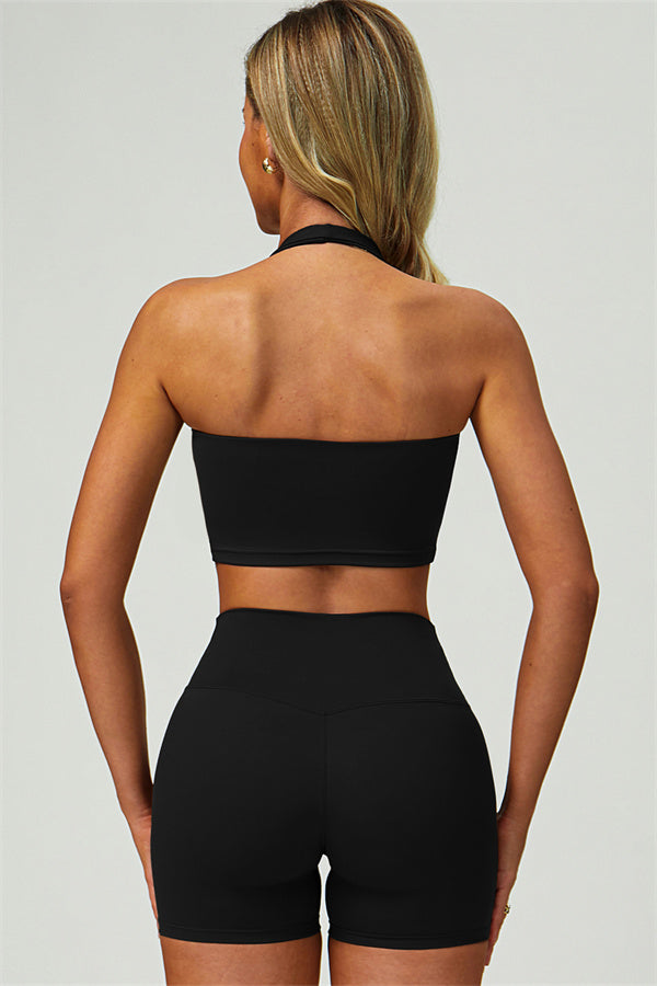 The Elixir Halter Crop Top Shorts 2-Piece Set