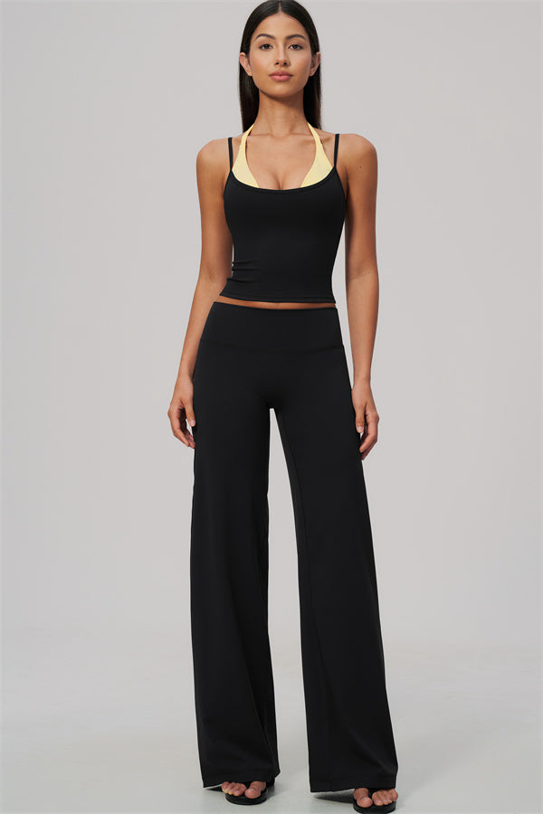 The Cascade Tank Top Straight Leg Pants 2-Piece Set