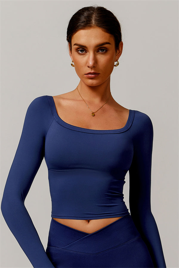 The Vivid Long Sleeve Crop Top