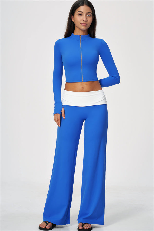 The Joyous Jacket Straight Leg Pants 2-Piece Set