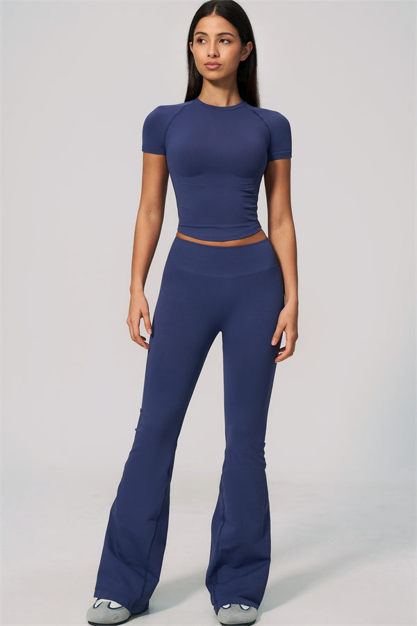 The Velvetine T-shirt Flared Leggings 2-Piece Set