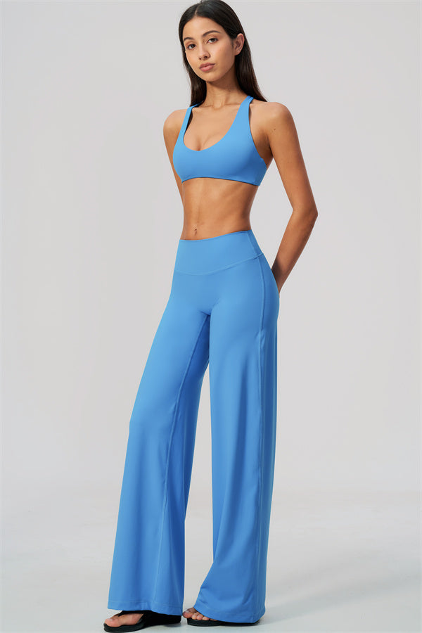 The Twirl Daring Sports Bra Straight Leg Pants 2-Piece Set