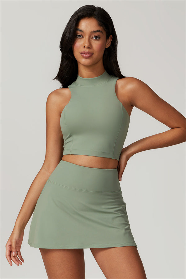 Active Edge Crop Top Skirt 2-Piece Set