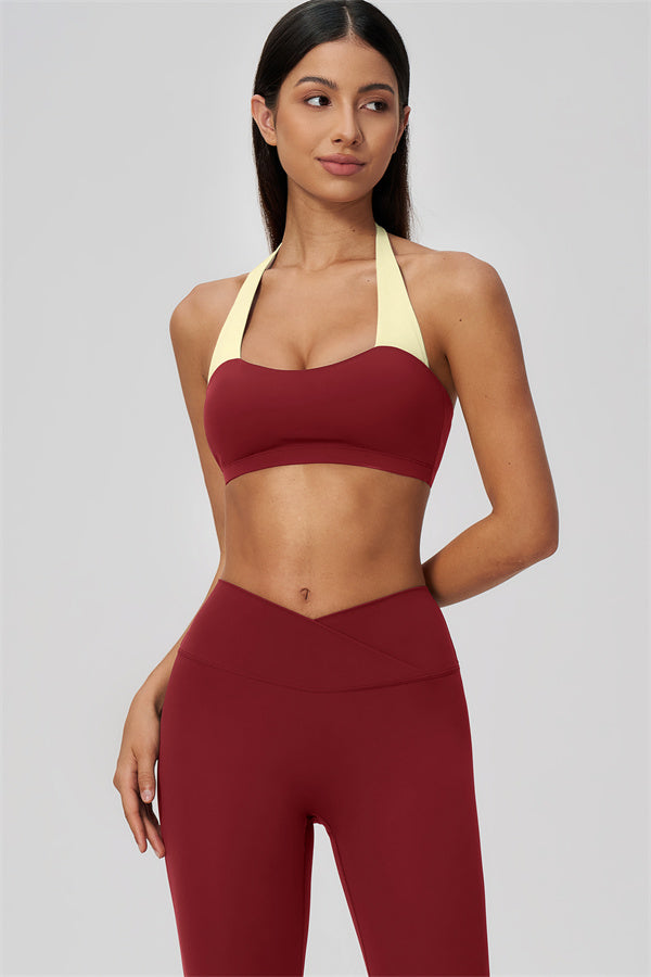The Soiree Halter Sports Bra Leggings 2-Piece Set
