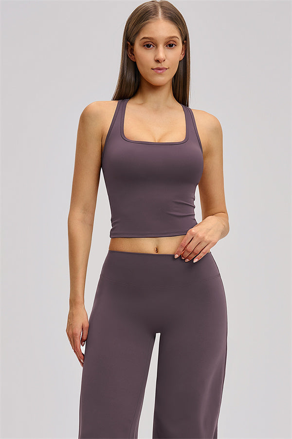 The Dynamic Crop Top Straight Leg Pants 2-Piece Set