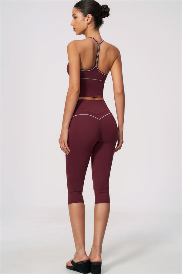 The RebelFit Tank Top Capri Leggings 2-Piece Set