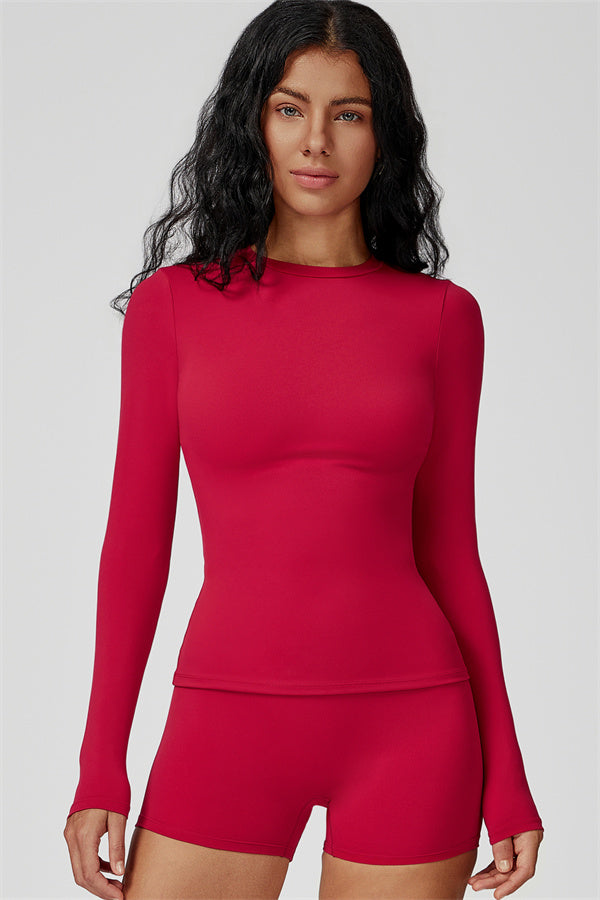 The Oasis Long Sleeve T-shirt Shorts 2-Piece Set
