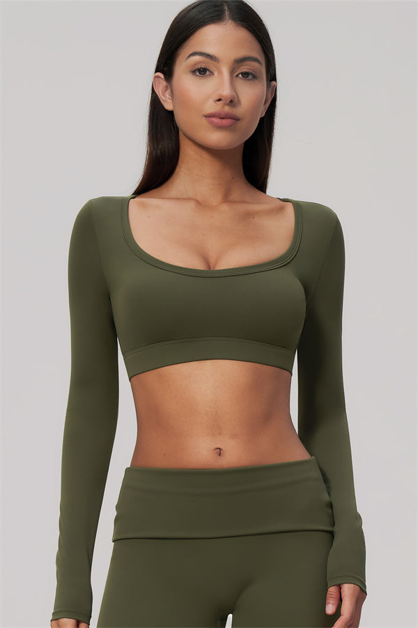 The Amity Long Sleeve Crop Top