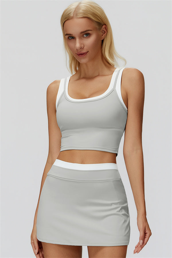The Canyon Crop Tank Skirt 2-Piece Set