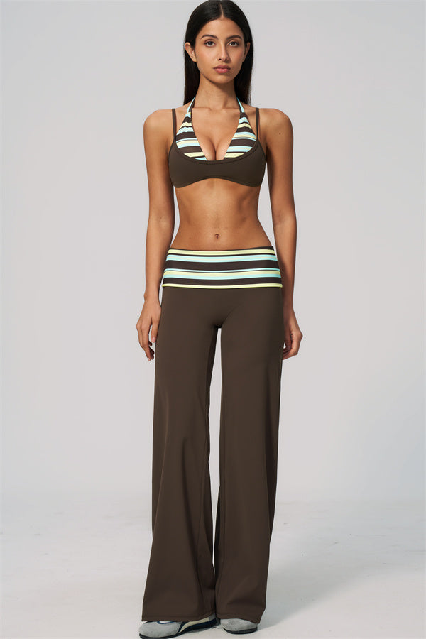 The Enliven Sports Bra Straight Leg Pants 2-Piece Set