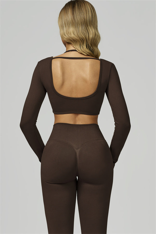 The Prime Long Sleeve Crop Top Leggings 2-Piece Set
