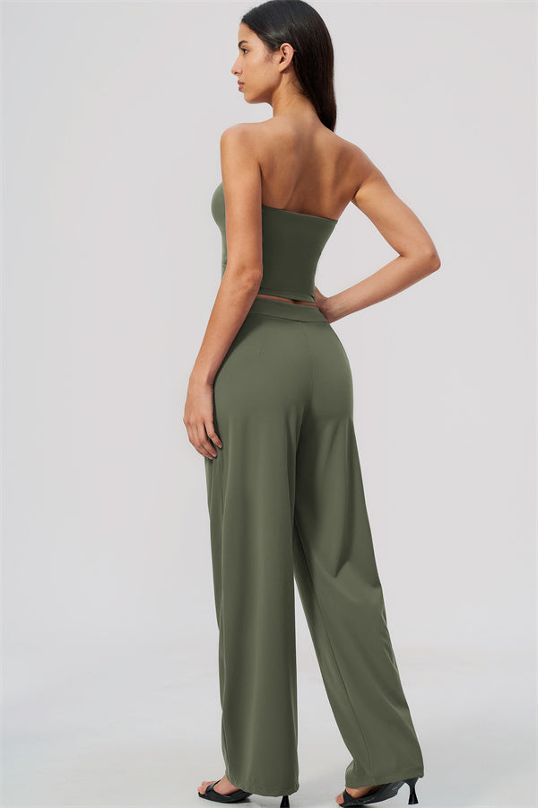 The Flow Motion Tube Top Straight Leg Pants 2-Piece Set