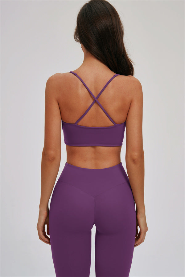 The Kinetic Cross Back Sports Bra Leggings 2-Piece Set